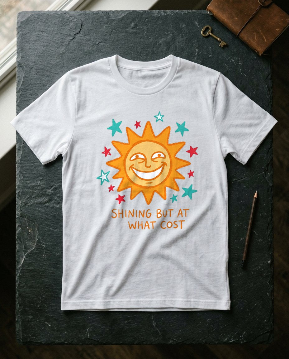 Shining But At What Cost Sun Doodle — lifestyle photo