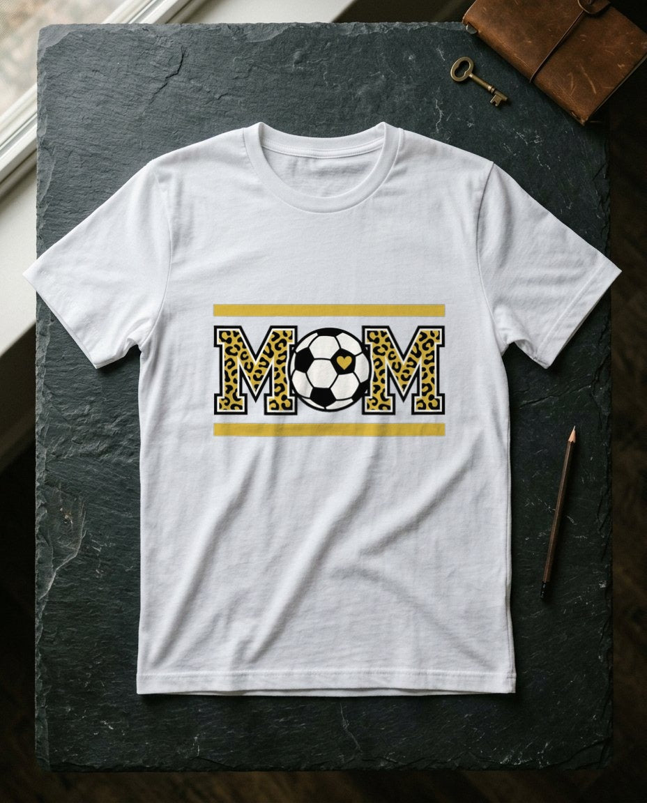 Fierce Heart Leopard Soccer Tee — lifestyle photo