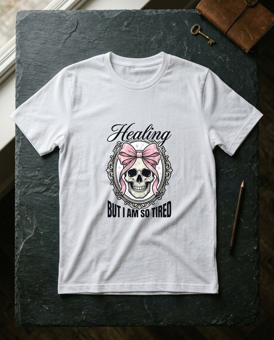 Healing But Exhausted Coquette Skull — lifestyle photo