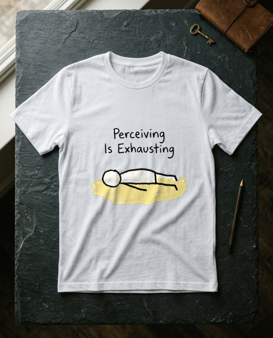 Perceiving Is Exhausting Stick Figure — lifestyle photo