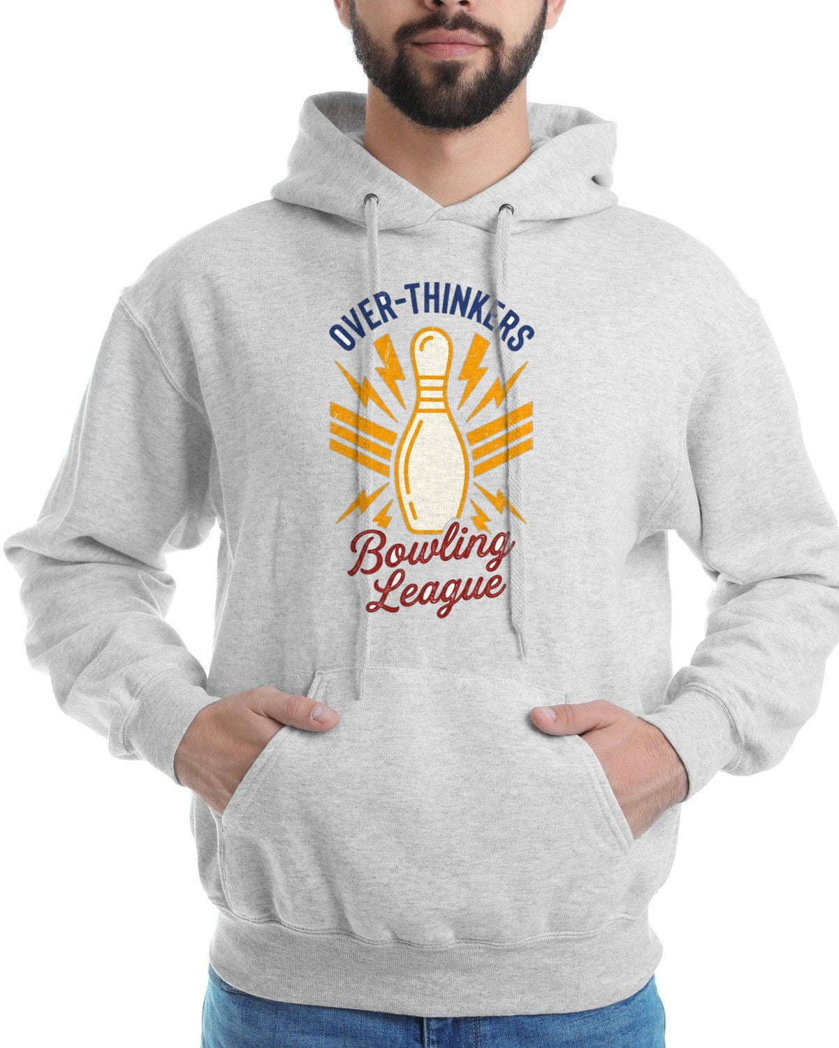 Anxiety Alley Retro Bowling Crest — lifestyle photo