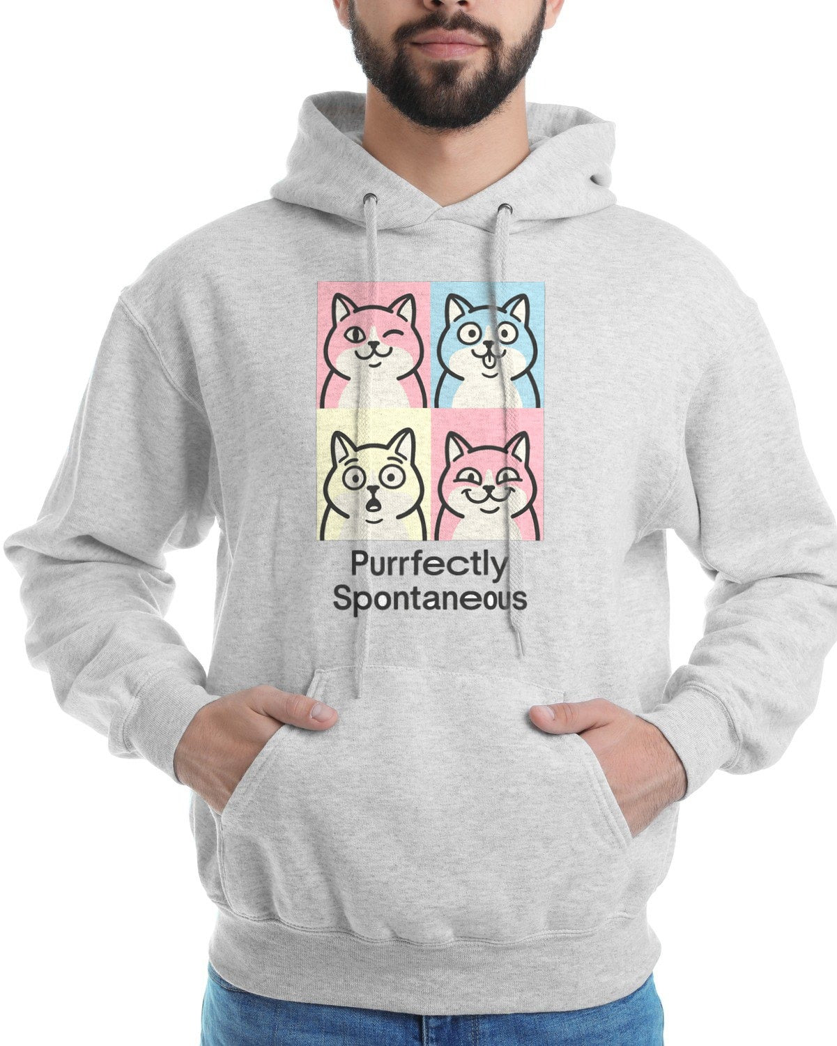 Pastel Pop Art Kitten Grid — lifestyle photo