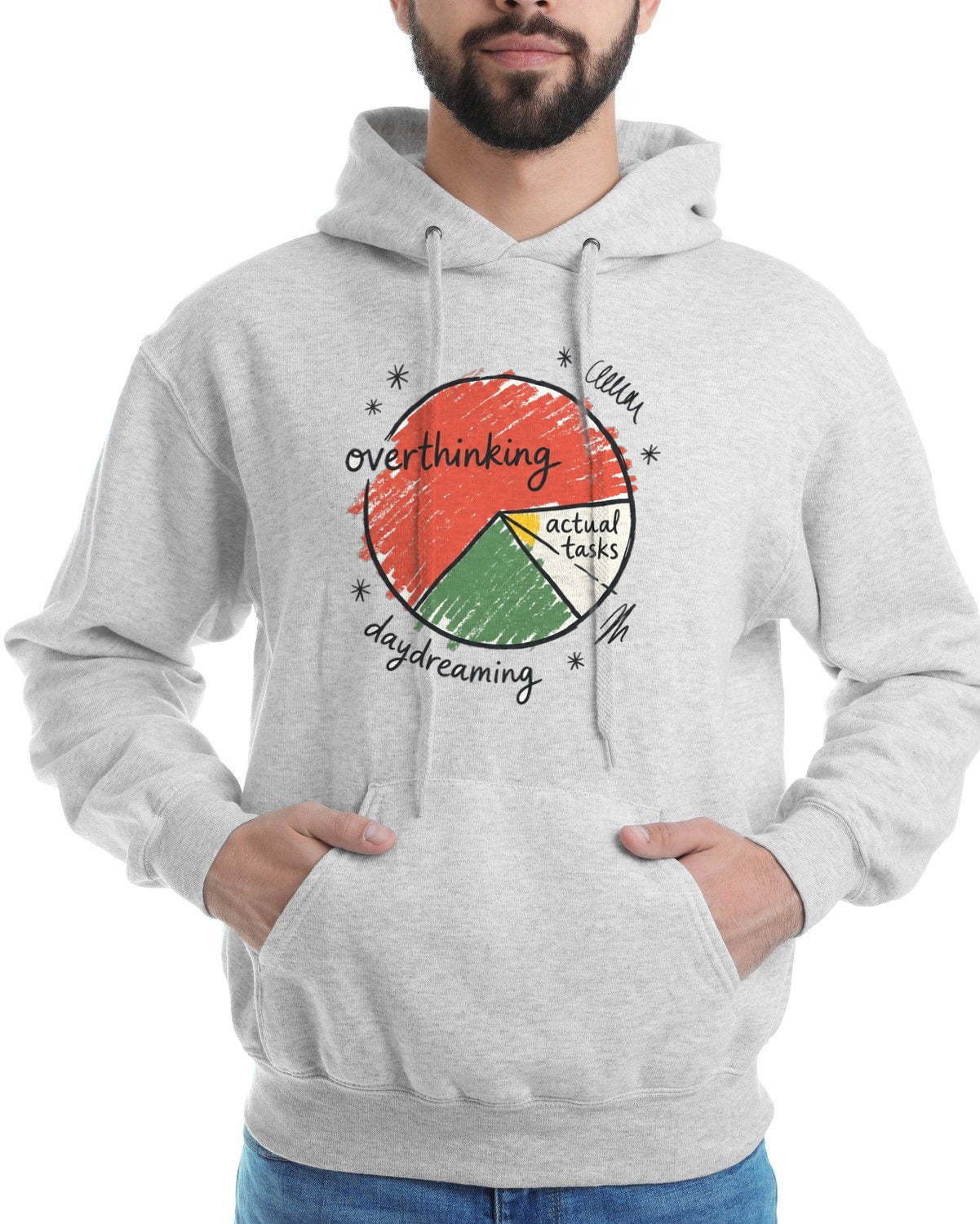 Wobbly Pie Chart Of Priorities Tee — lifestyle photo