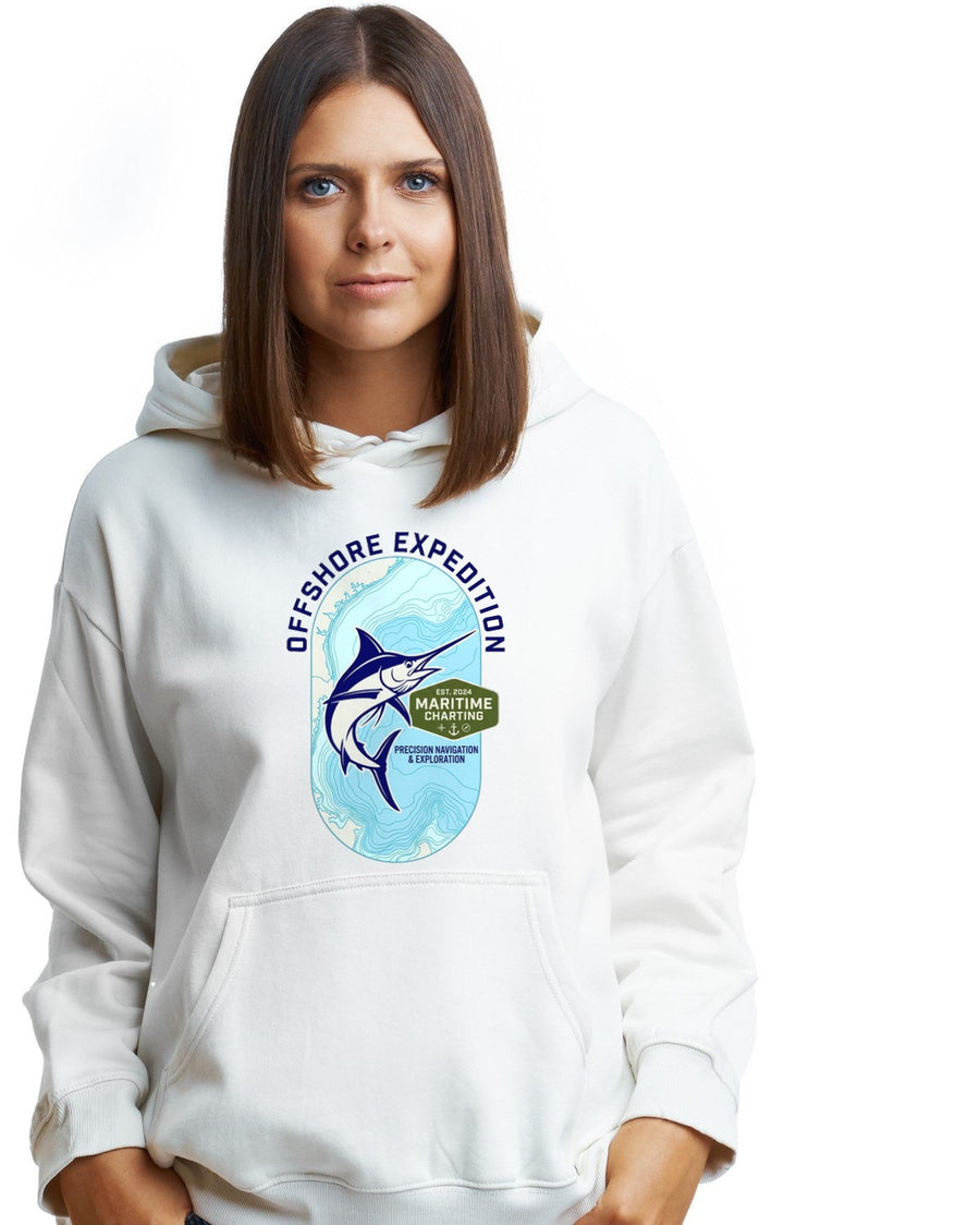 Coastal Bathymetry Marlin Badge — lifestyle photo