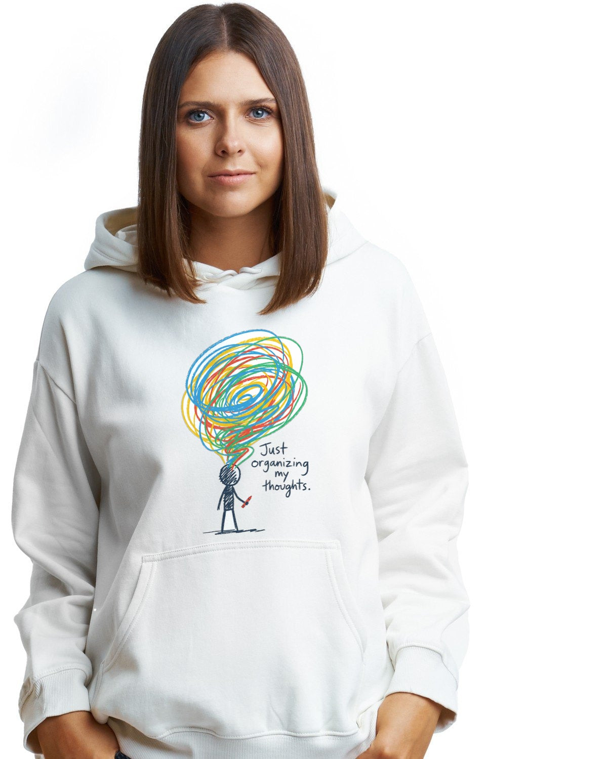 Organizing My Chaos Crayon Tee — lifestyle photo