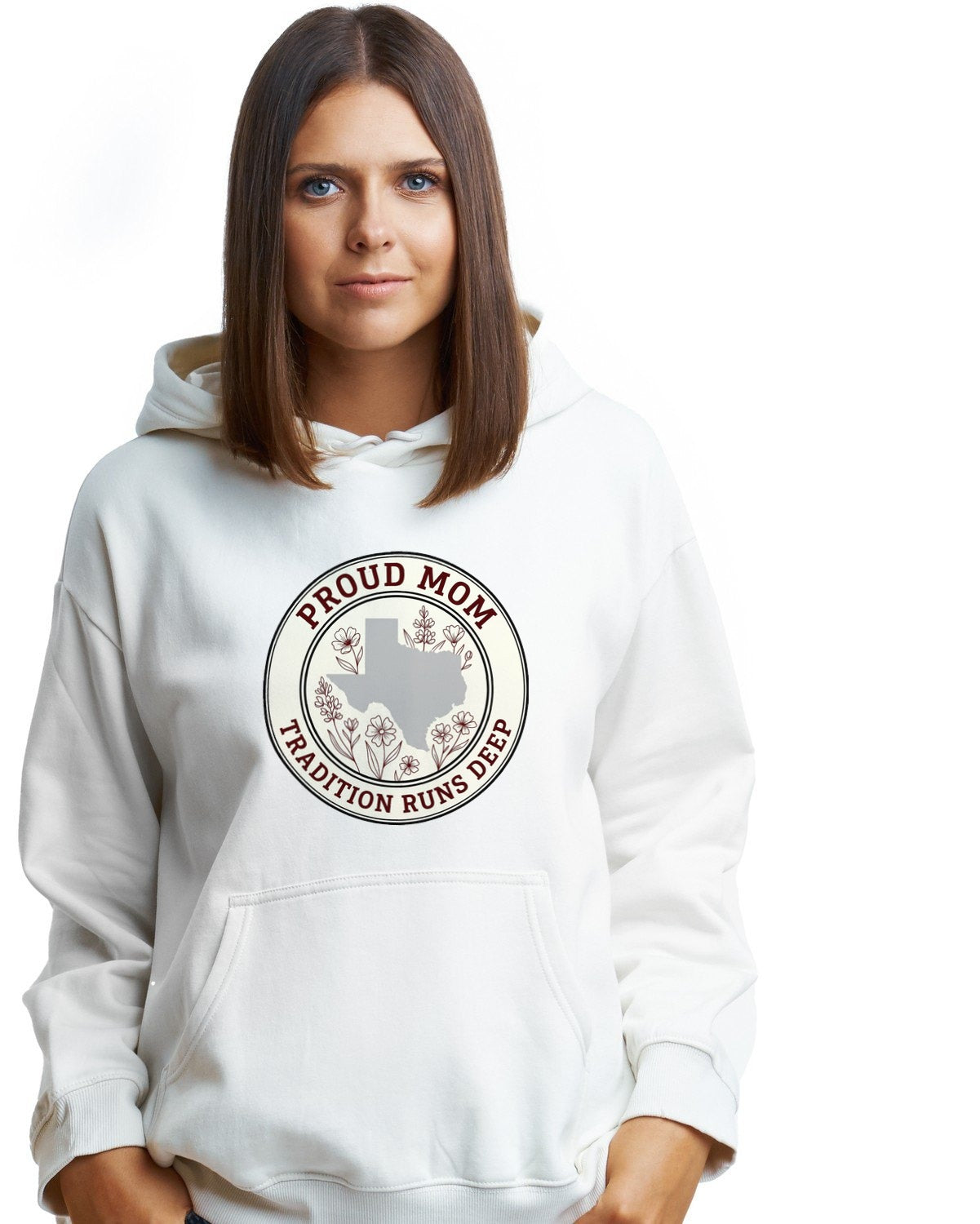 Maroon Tradition Proud Mom Seal — lifestyle photo