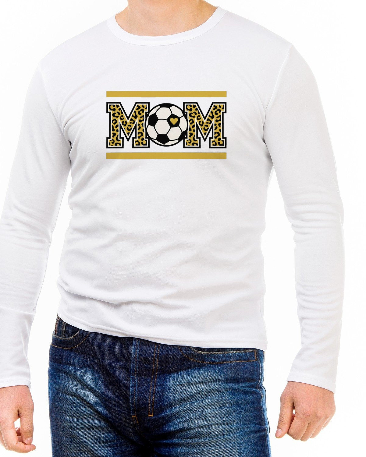 Fierce Heart Leopard Soccer Tee — lifestyle photo