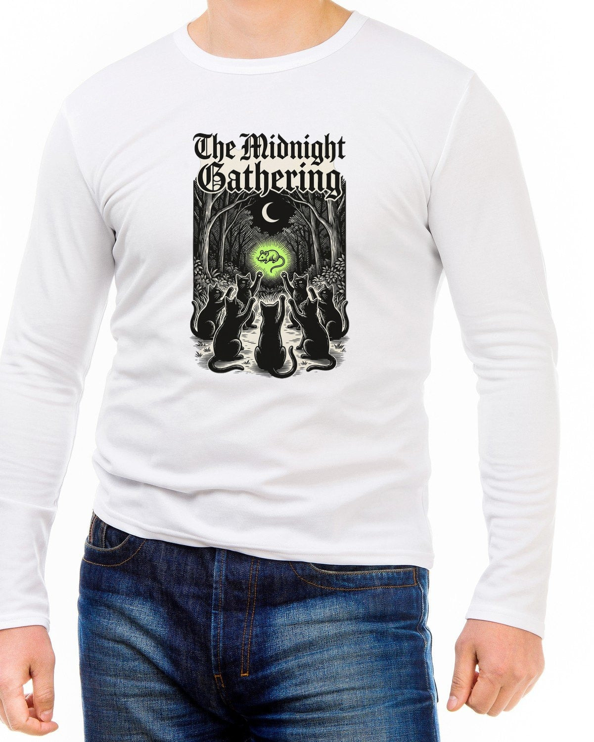 Midnight Coven Catnip Ritual Tee — lifestyle photo
