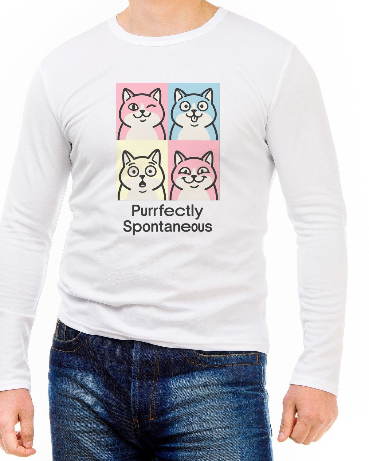 Pastel Pop Art Kitten Grid — lifestyle photo