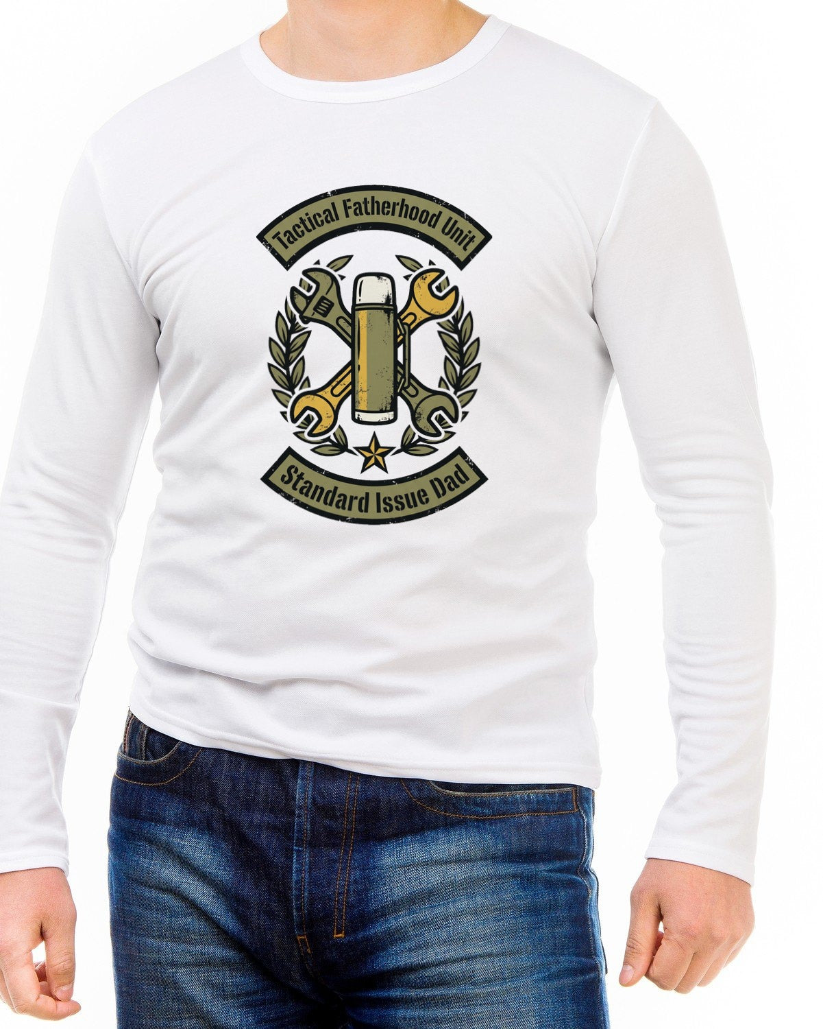 Tactical Fatherhood Unit Vintage Insignia — lifestyle photo