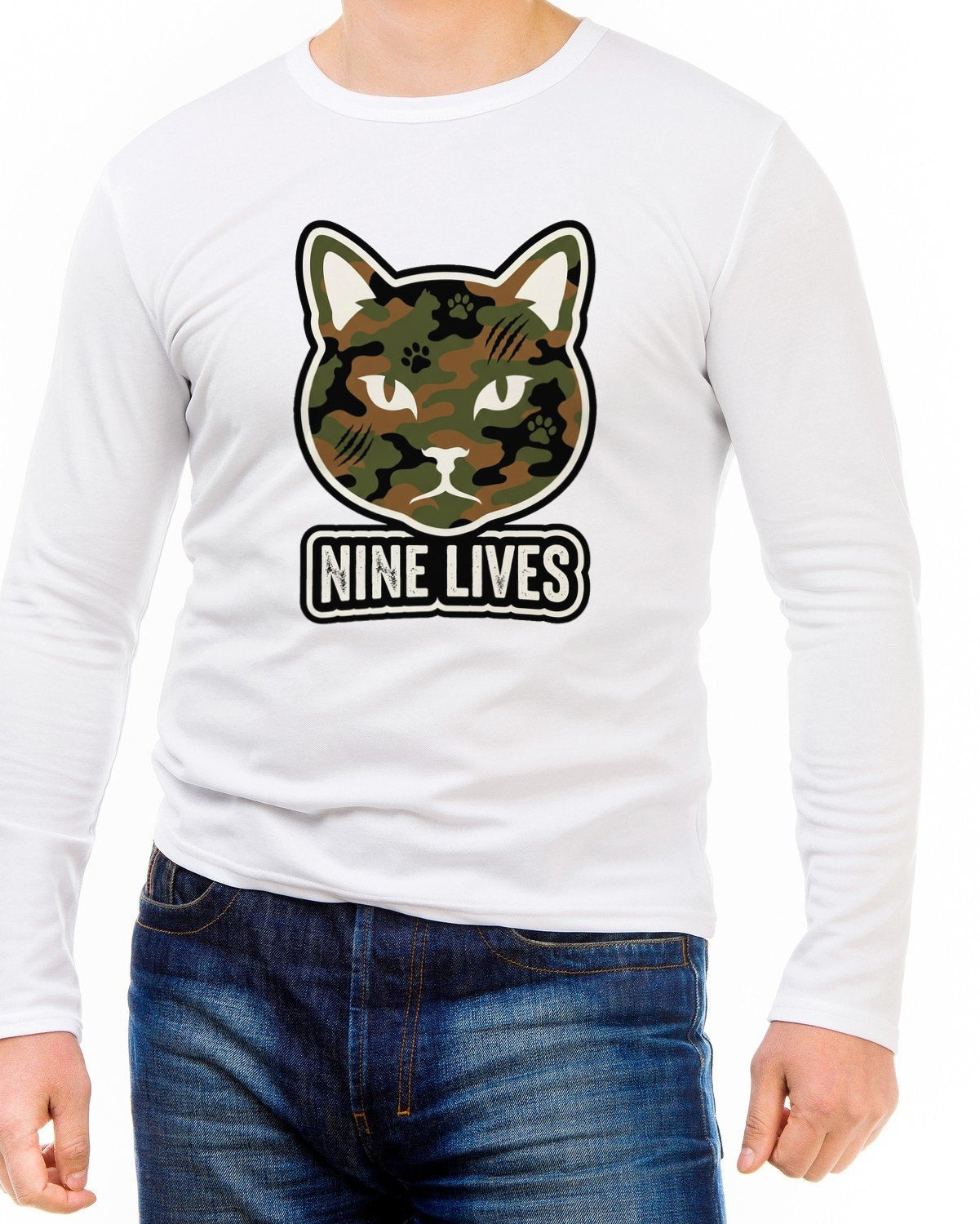 Camo Feline Streetwear Silhouette — lifestyle photo