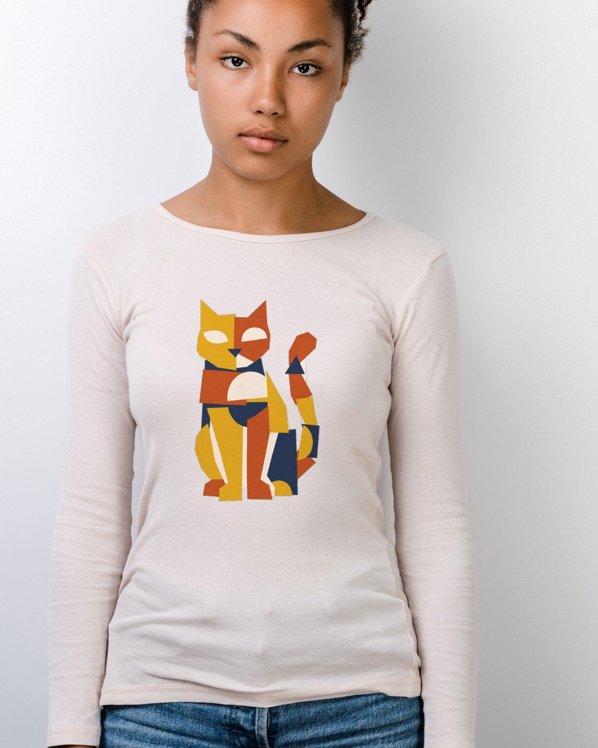 Avant-Garde Paper Cutout Feline — lifestyle photo