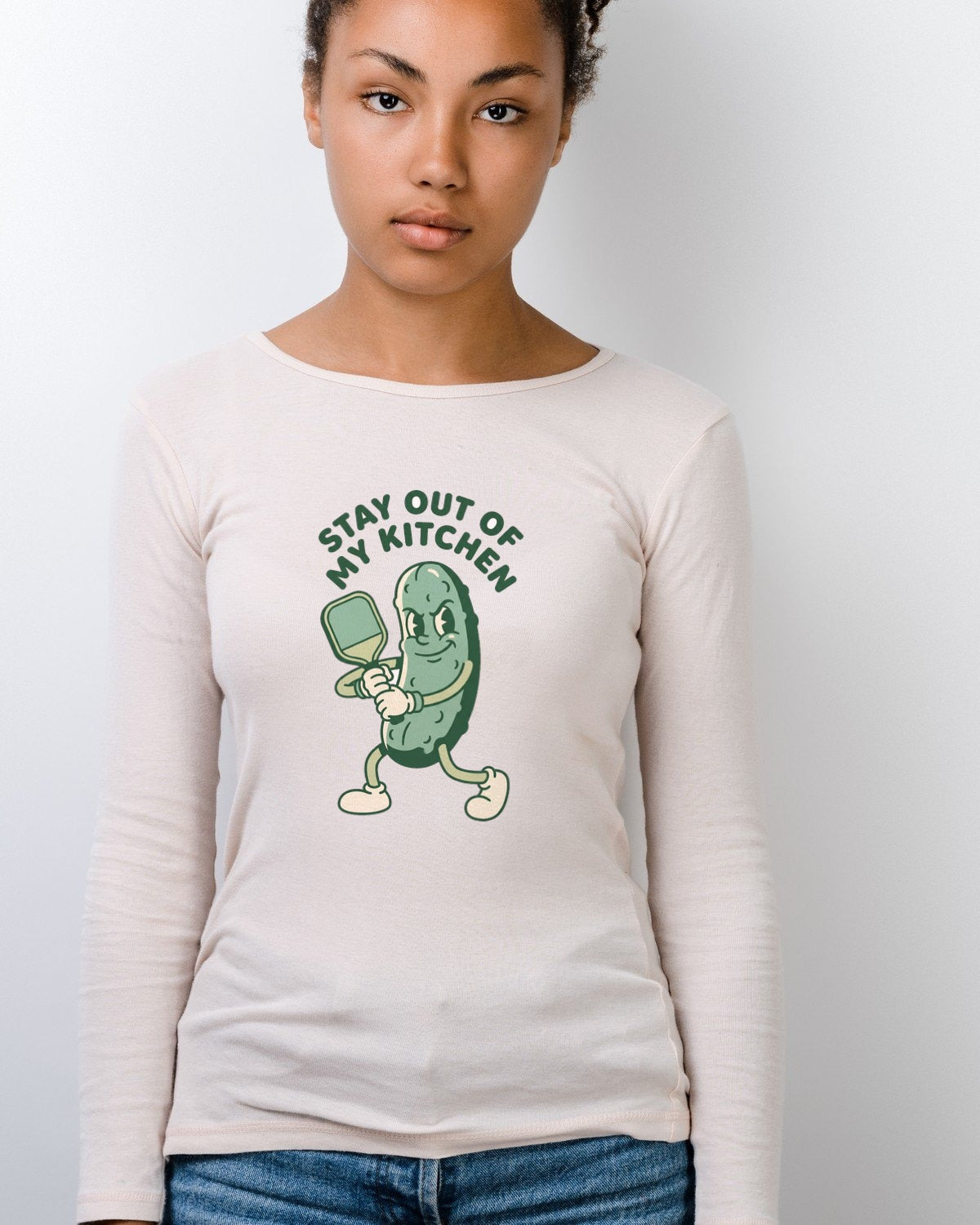 Stay Out Of My Kitchen Retro Mascot — lifestyle photo