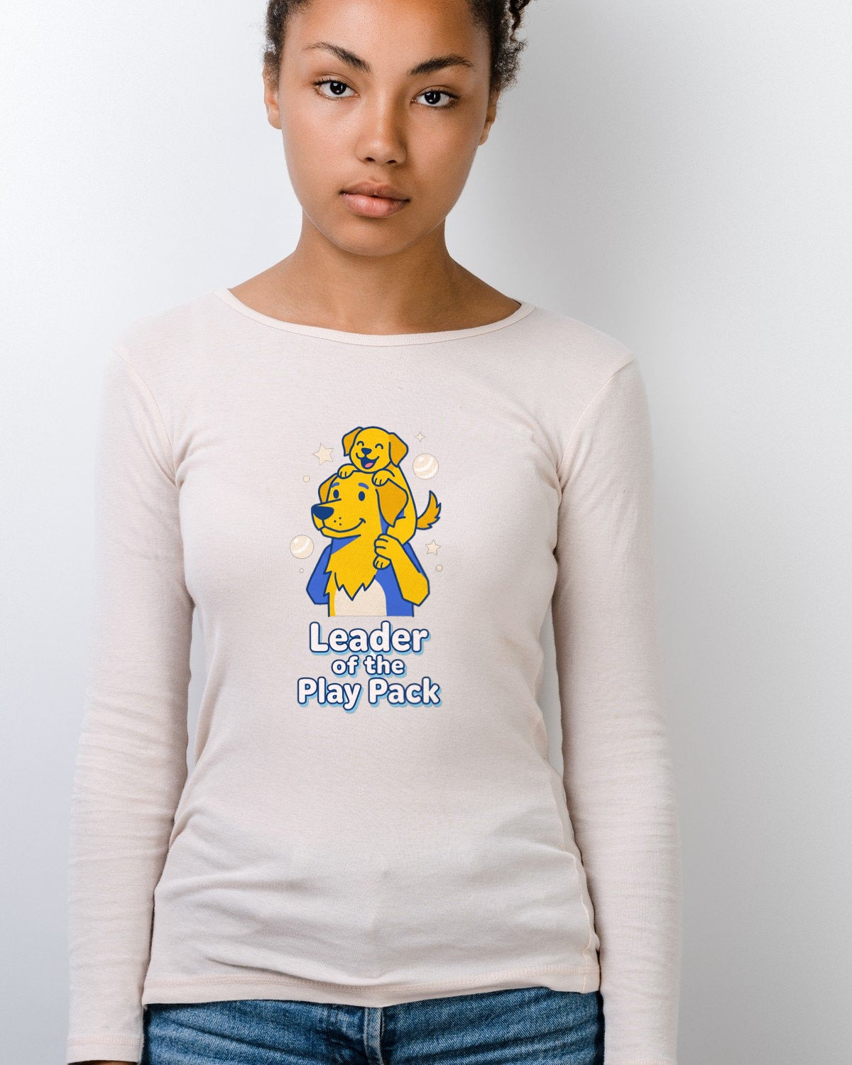 Leader of the Play Pack Cartoon Tee — lifestyle photo