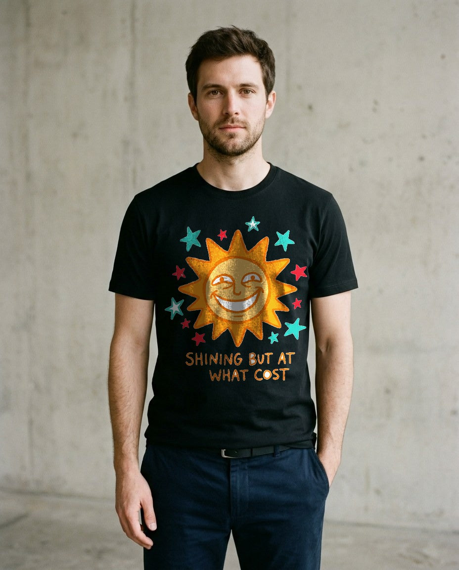 Shining But At What Cost Sun Doodle — lifestyle photo
