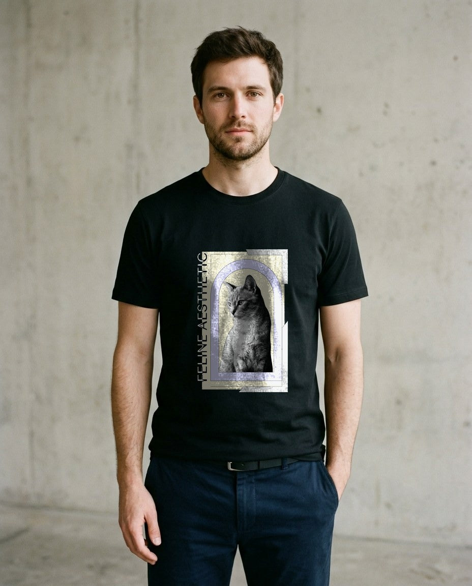 Editorial Feline Chic Portrait — lifestyle photo