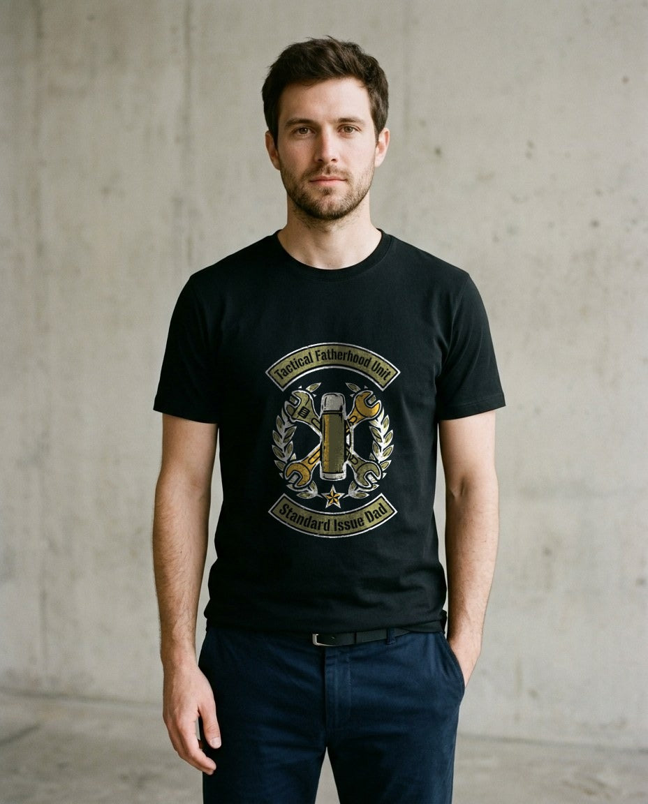 Tactical Fatherhood Unit Vintage Insignia — lifestyle photo