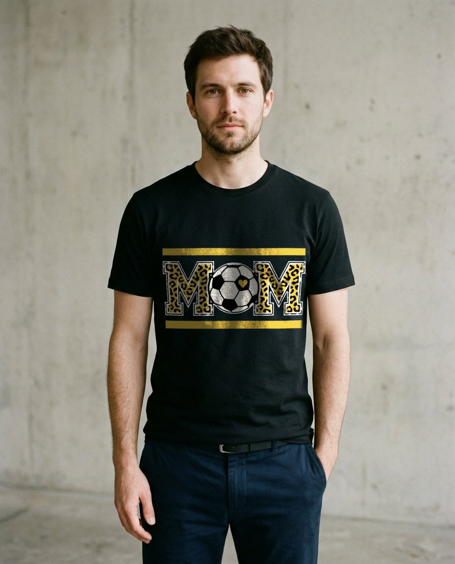 Fierce Heart Leopard Soccer Tee — lifestyle photo