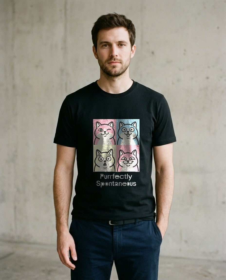 Pastel Pop Art Kitten Grid — lifestyle photo