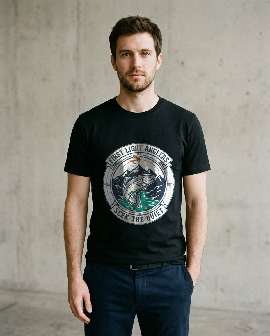 First Light Anglers Society Crest — lifestyle photo
