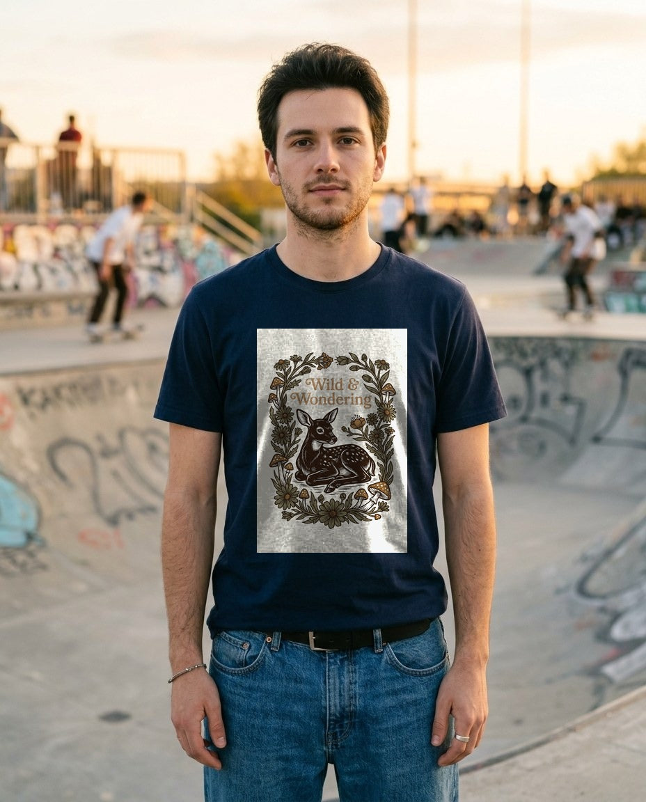 Wild & Wondering Vintage Fawn T-Shirt — lifestyle photo