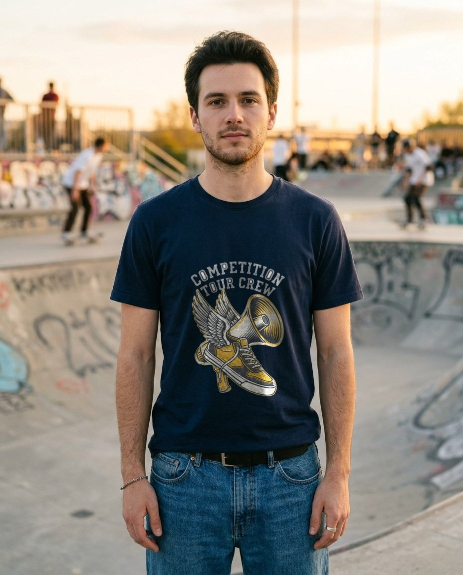Competition Tour Crew Vintage Tee — lifestyle photo
