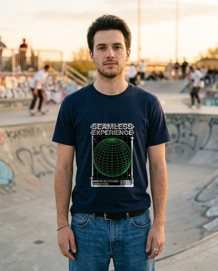 Glitch Expected Wireframe Sphere — lifestyle photo