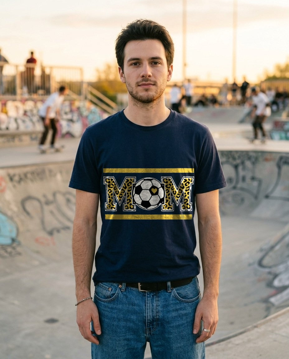 Fierce Heart Leopard Soccer Tee — lifestyle photo