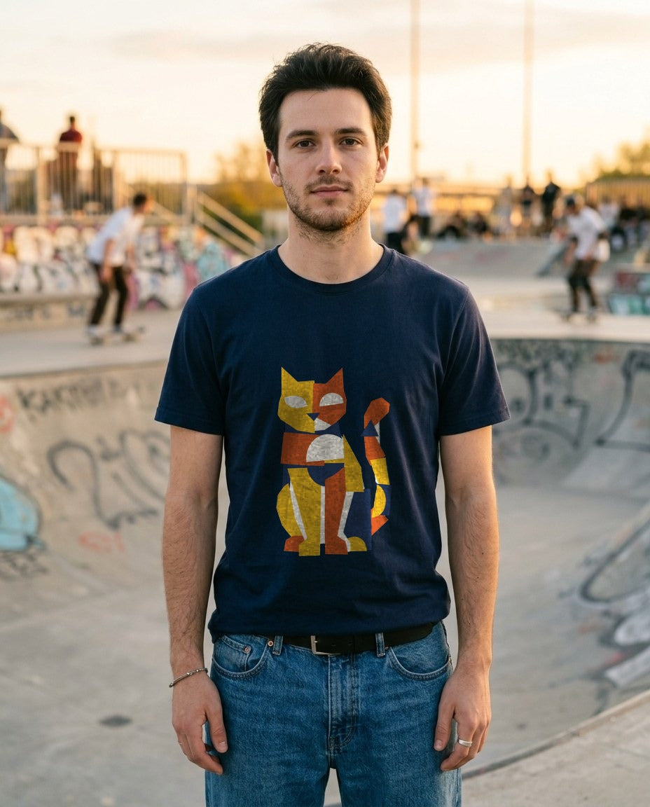 Avant-Garde Paper Cutout Feline — lifestyle photo