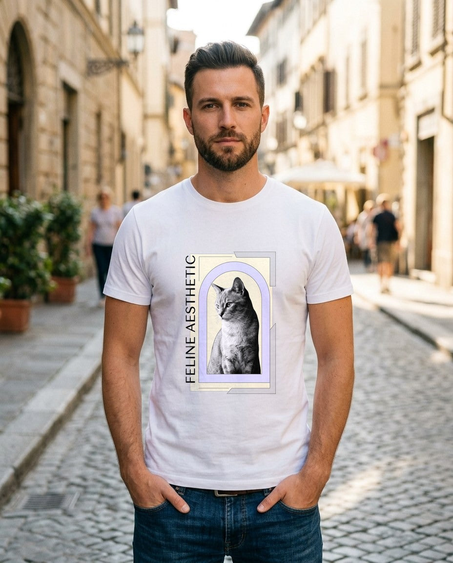 Editorial Feline Chic Portrait — lifestyle photo