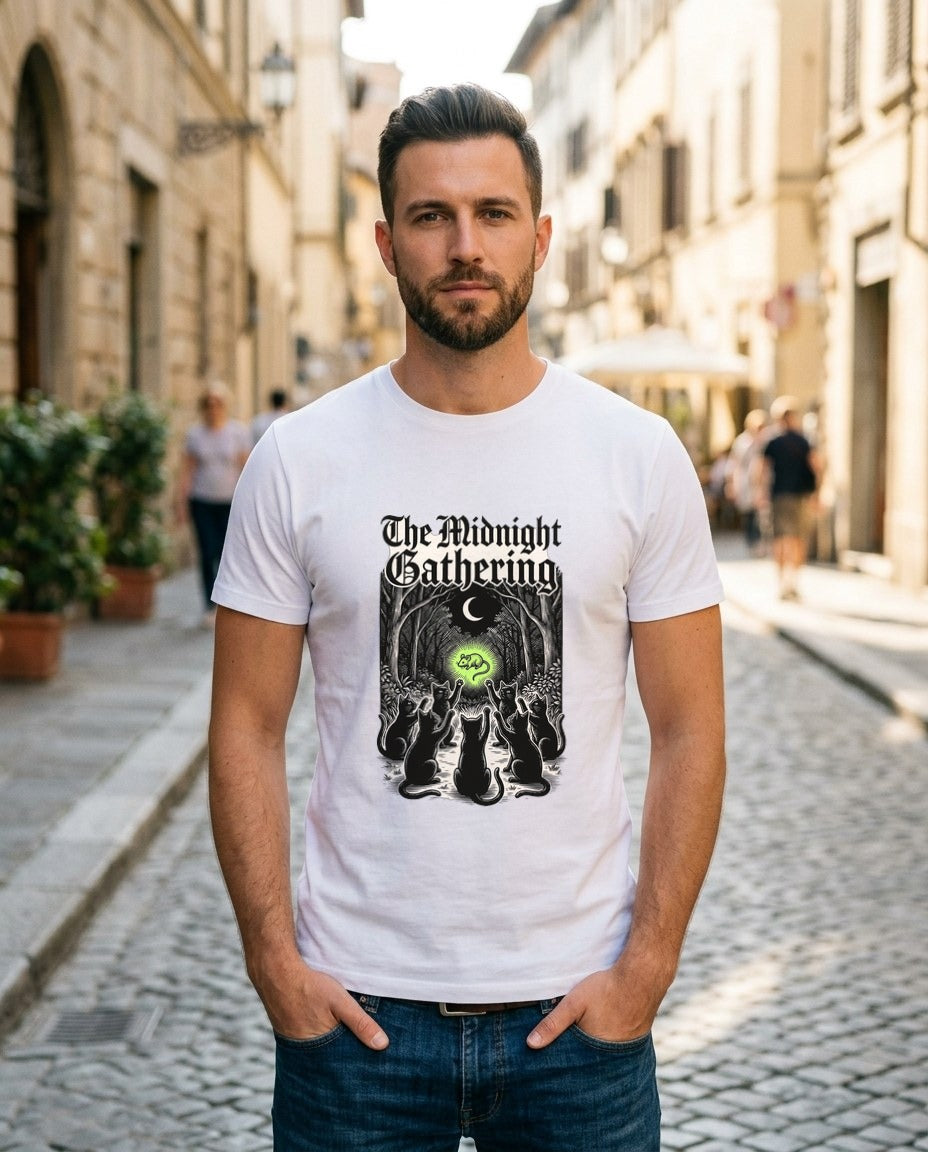 Midnight Coven Catnip Ritual Tee — lifestyle photo