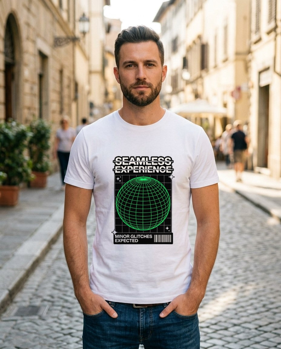 Glitch Expected Wireframe Sphere — lifestyle photo