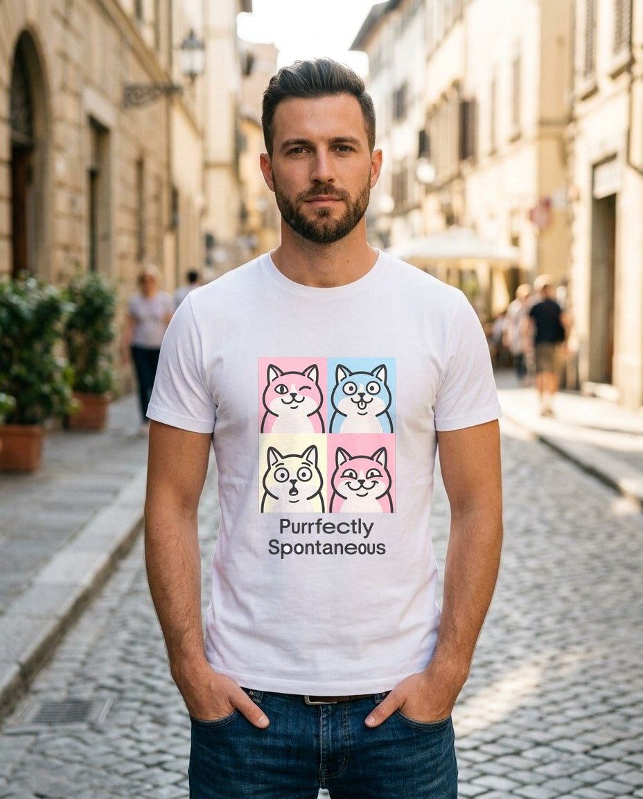 Pastel Pop Art Kitten Grid — lifestyle photo
