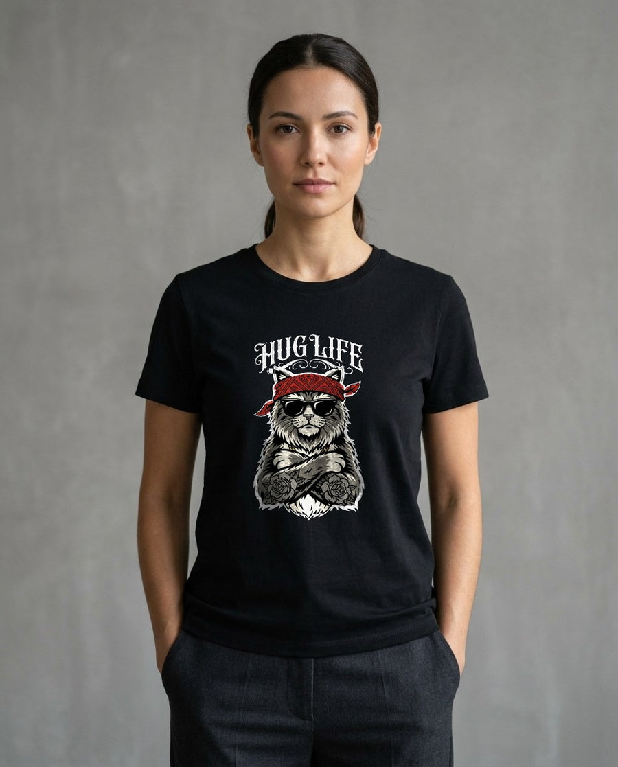 Hug Life Hardcore Bandana Feline — lifestyle photo