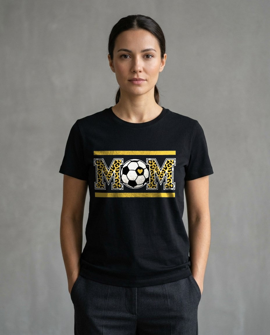 Fierce Heart Leopard Soccer Tee — lifestyle photo