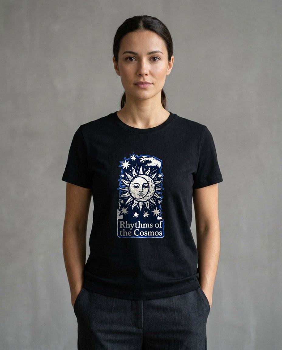 Celestial Balance Linocut Eclipse — lifestyle photo