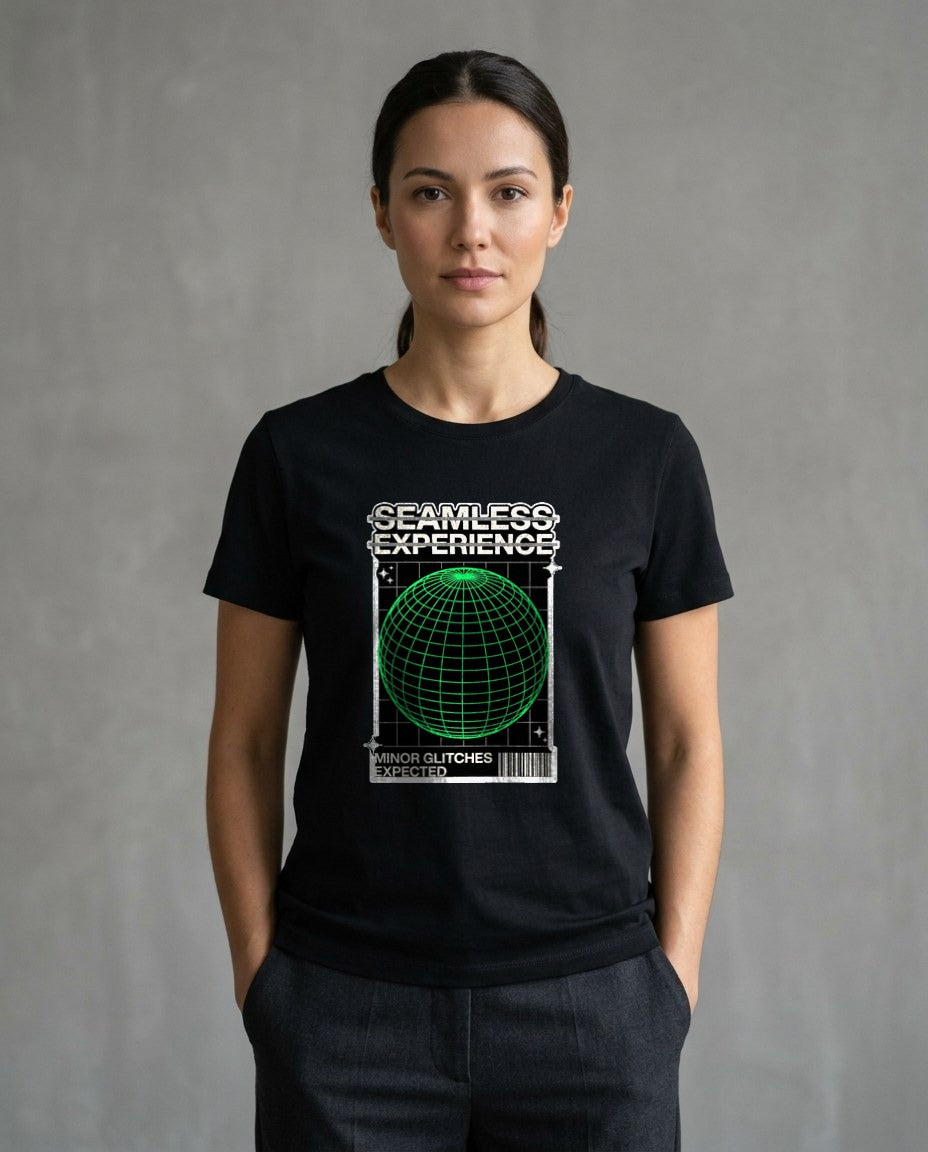 Glitch Expected Wireframe Sphere — lifestyle photo