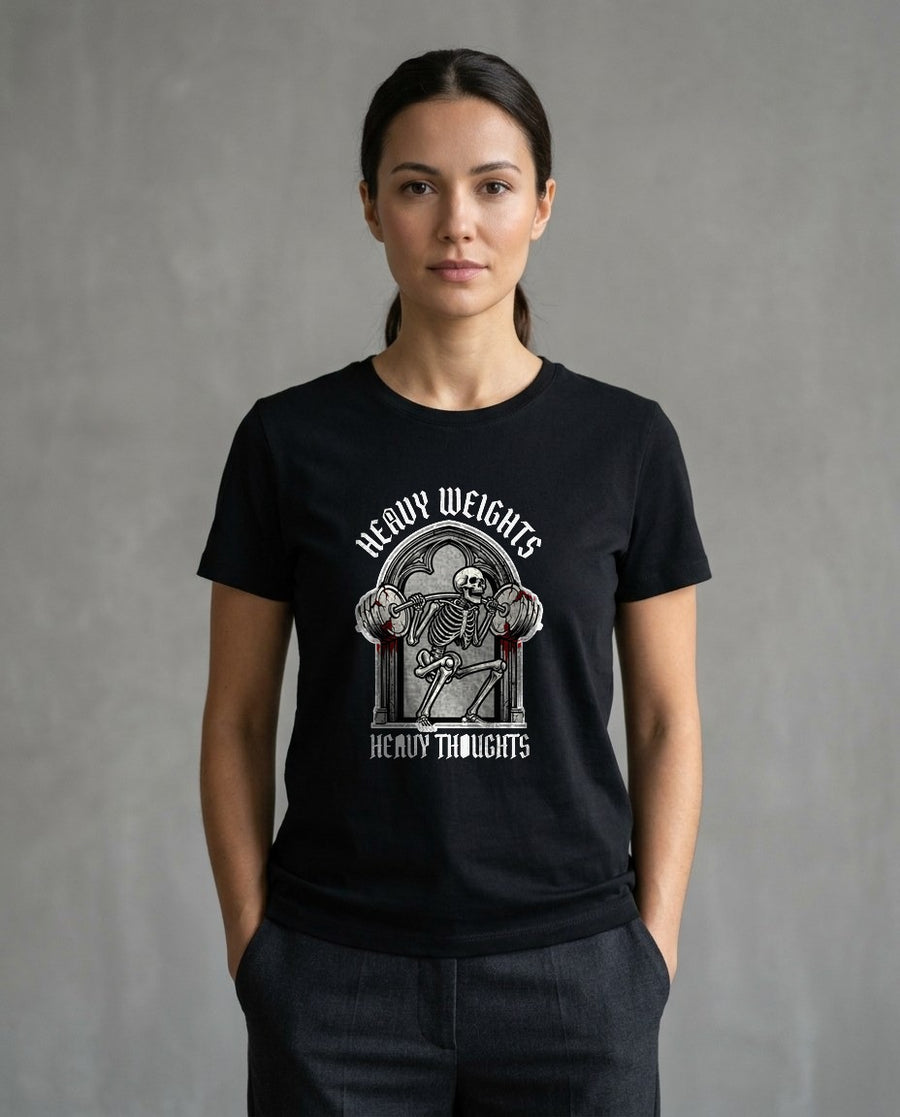 Atlas of the Iron Skeleton Tee — lifestyle photo