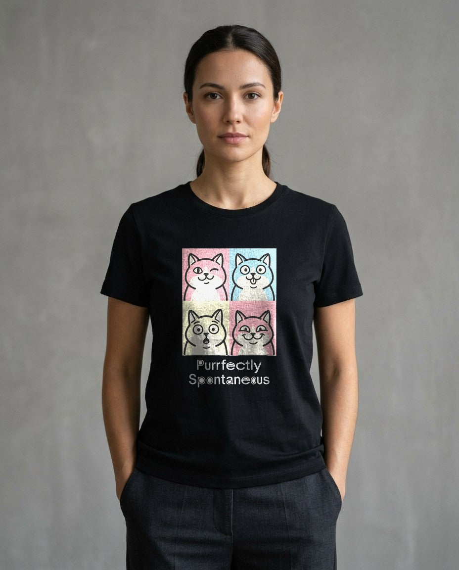 Pastel Pop Art Kitten Grid — lifestyle photo