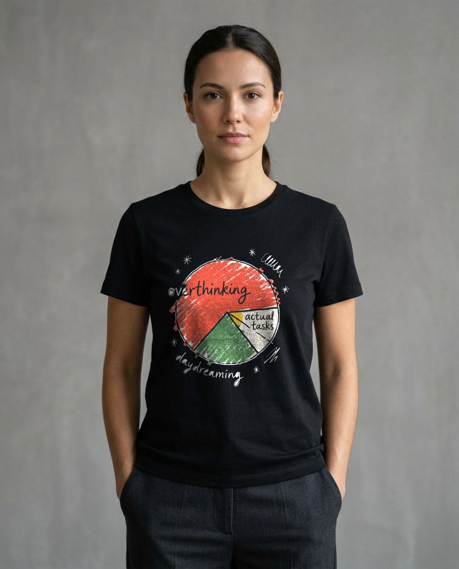 Wobbly Pie Chart Of Priorities Tee — lifestyle photo