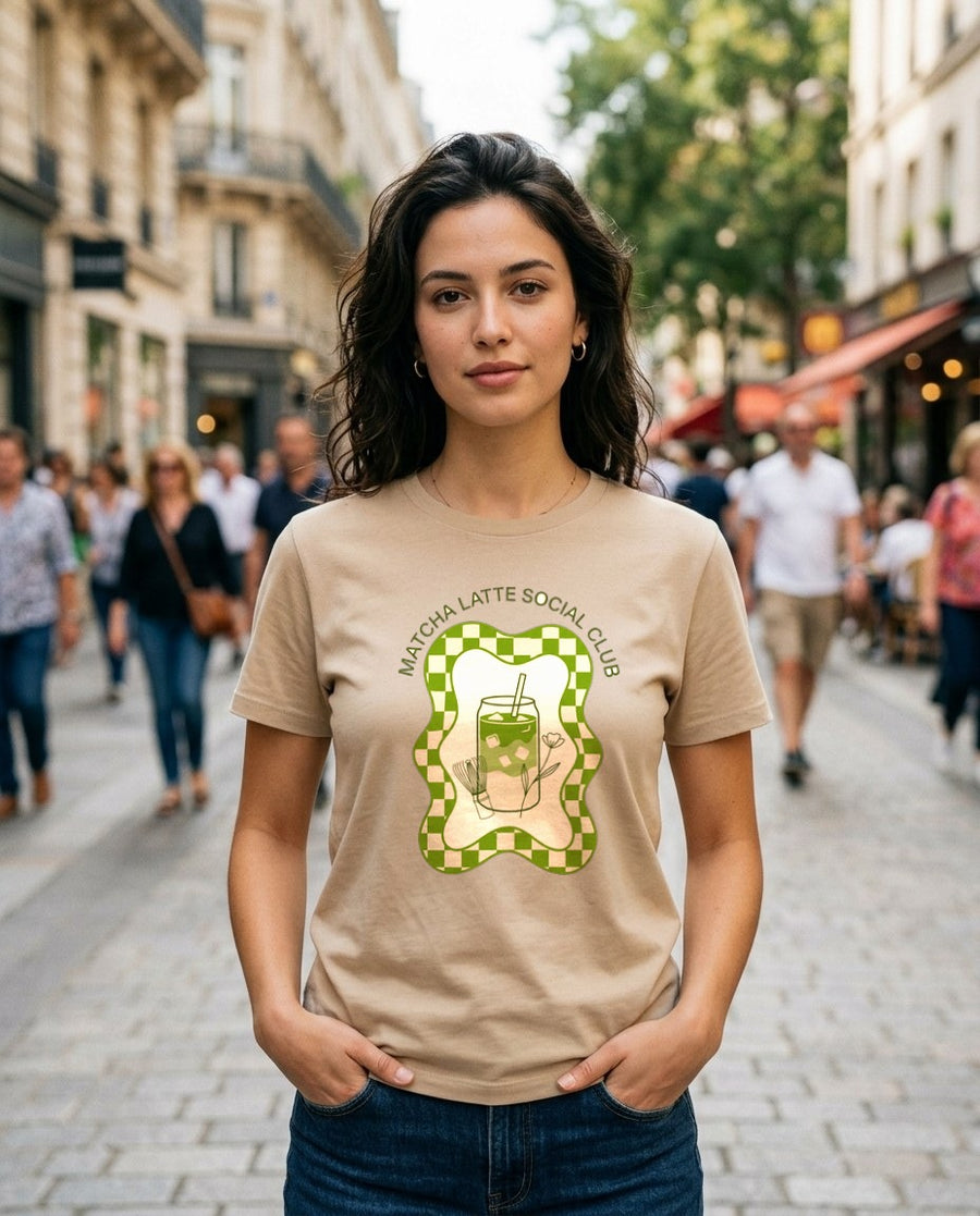 Wavy Checkerboard Matcha Ritual — lifestyle photo
