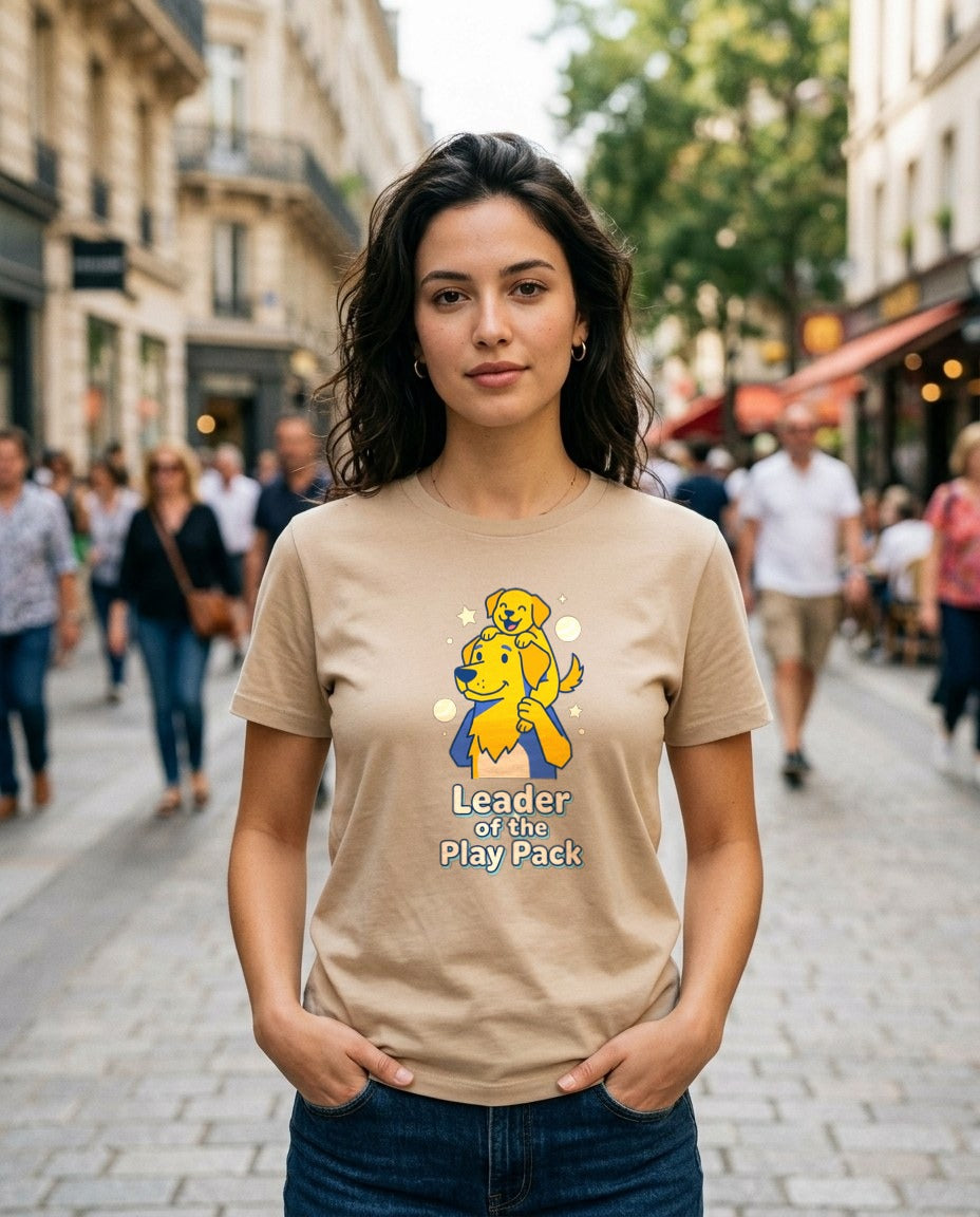Leader of the Play Pack Cartoon Tee — lifestyle photo