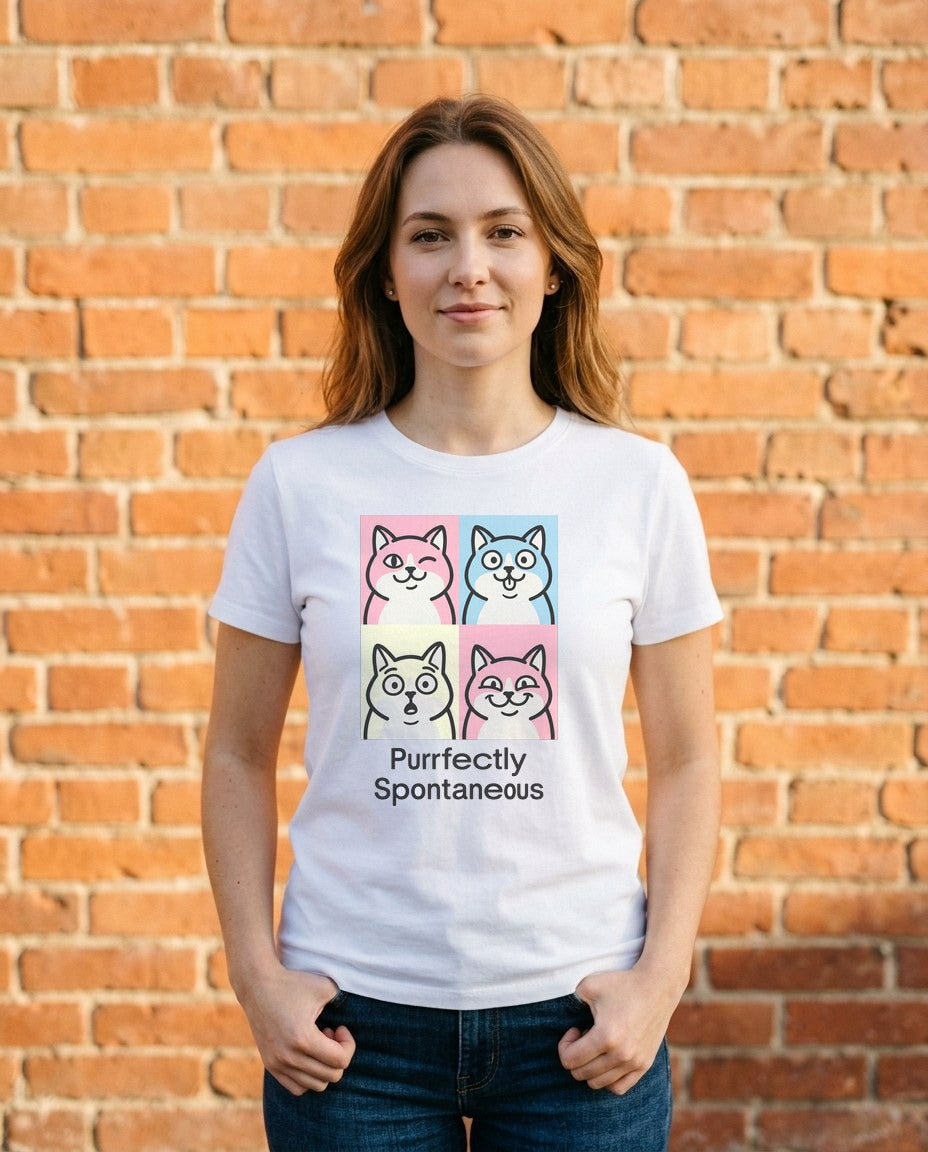Pastel Pop Art Kitten Grid — lifestyle photo