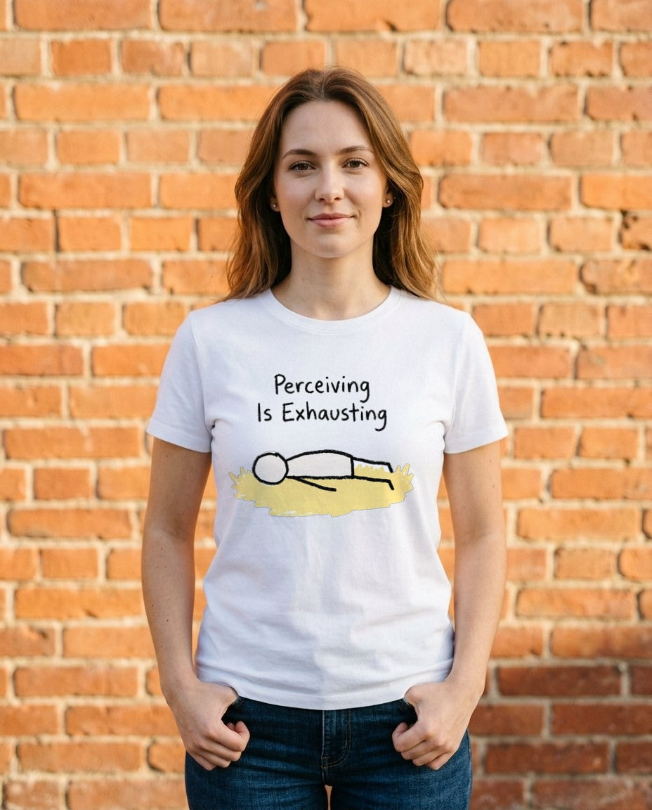 Perceiving Is Exhausting Stick Figure — lifestyle photo