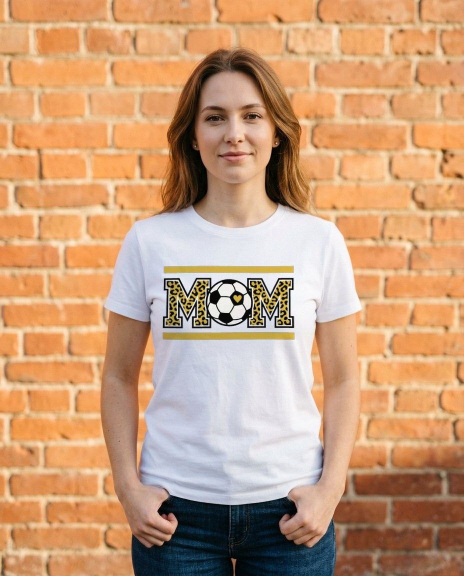 Fierce Heart Leopard Soccer Tee — lifestyle photo