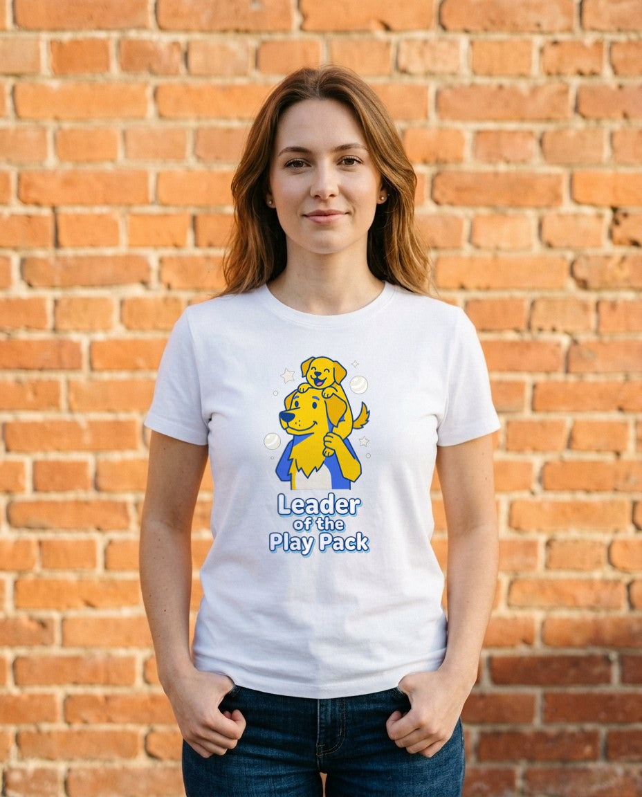 Leader of the Play Pack Cartoon Tee — lifestyle photo
