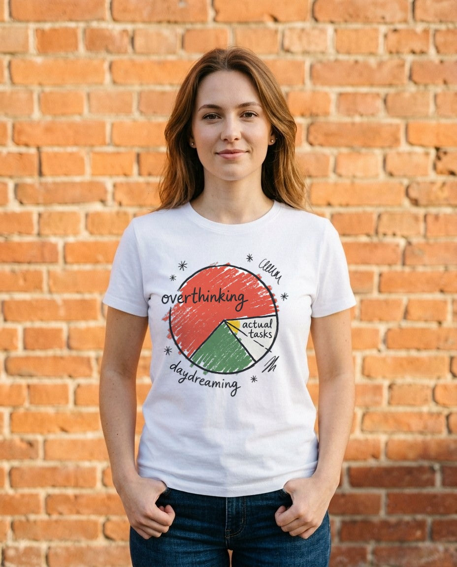 Wobbly Pie Chart Of Priorities Tee — lifestyle photo