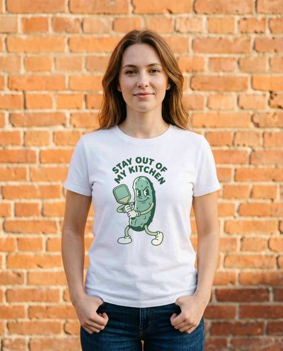 Stay Out Of My Kitchen Retro Mascot — lifestyle photo