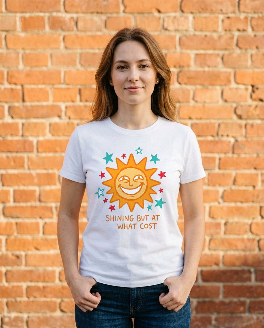 Shining But At What Cost Sun Doodle — lifestyle photo