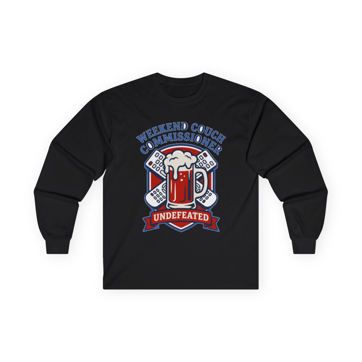 Weekend Couch Commissioner Crest Long Sleeve — lifestyle photo